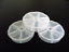 3 x Small Round Storage Box 6 Compartments Organiser Plastic Case for Nail Art