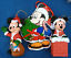 Mickey Mouse Santa Toy Sack Chimney Christmas Disney Ornaments Plastic Wood