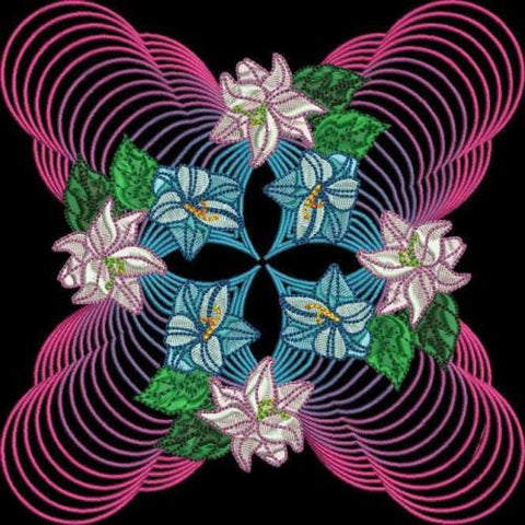 FLORAL PATTERNS 10 MACHINE EMBROIDERY DESIGNS 3 SIZES