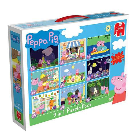 Jumbo Peppa Pig 9 in 1 Puzzle Pack 17436/17106