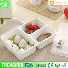 3-compartment Plastic Bento Lunch Box Food Container For Microwave oven