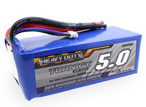 Turnigy Heavy Duty Series 5000mAh 6S 60C Lipo Pack