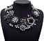 Fashion Charm Pendant Chain Crystal Jewelry Choker Chunky Statement Bib Necklace