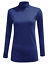 LADIES WOMENS POLO NECK TOP STRETCH LONG SLEEVE TURTLE NECK TOP JUMPER 8-26