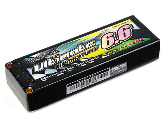 Turnigy nano-tech Ultimate 6600mah 2S2P 90C Hardcase Lipo Pack (ROAR & BRCA Approved)