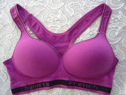 NWT FASHION SEXY QUALITY WORKOUT SPORTS BRA PURPLE