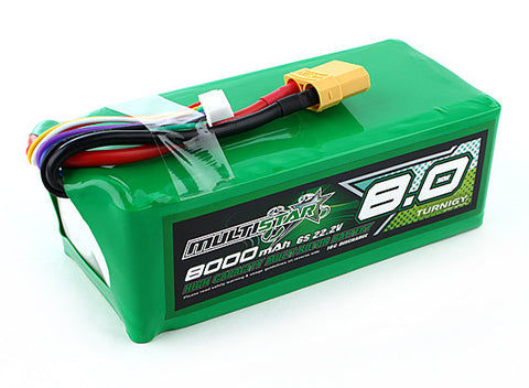 Multistar High Capacity 6S 8000mAh Multi-Rotor Lipo Pack