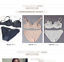 Sexy women Transparent Lingerie Bra suit Lace embroidery flora Bra&pants 3 color