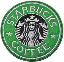 starbucks logo Embroidered Iron On / Sew On Patch