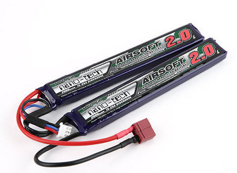 Turnigy nano-tech 2000mAh 2S 15~30C Lipo AIRSOFT Pack (T-Connector)