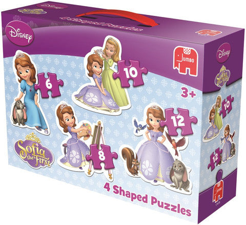 Jumbo Disney Sofia The First 4 in 1 Shaped Jigsaw Puzzles