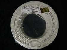 22 GAUGE 4 CONDUCTOR 200 FT WHITE ALARM WIRE STRANDED COPPER HOME SECURITY CABLE