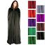 Cloak Hooded Velvet Cape Adult Medieval Costume Halloween Fancy Dress