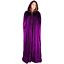 Cloak Hooded Velvet Cape Adult Medieval Costume Halloween Fancy Dress