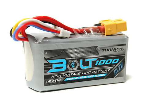 Turnigy Bolt 1000mAh 4S 15.2V 65~130C High Voltage Lipoly Pack (LiHV)