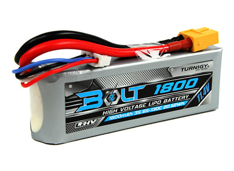 Turnigy Bolt 1800mAh 3S 11.4V 65~130C High Voltage Lipoly Pack (LiHV)
