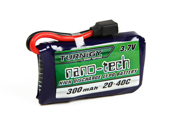 Turnigy nano-tech 300mAh 1S 20~40C Lipo Pack (Losi Mini Compatible)