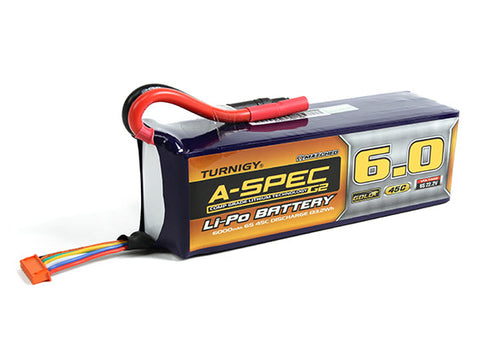 Turnigy nano-tech A-SPEC G2 6000mah 6S 45C Lipo Pack