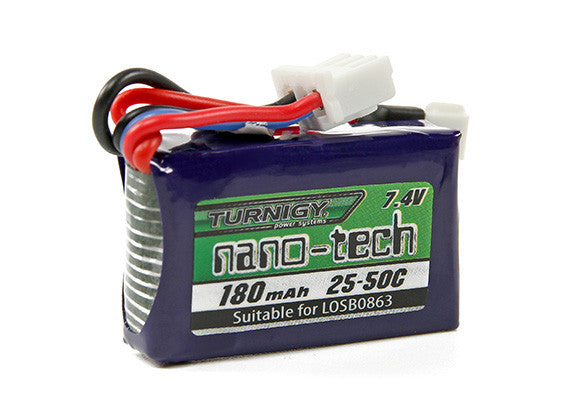 Turnigy nano-tech 180mAh 2S 25C LiPoly Pack (Compatible LOSB0863)