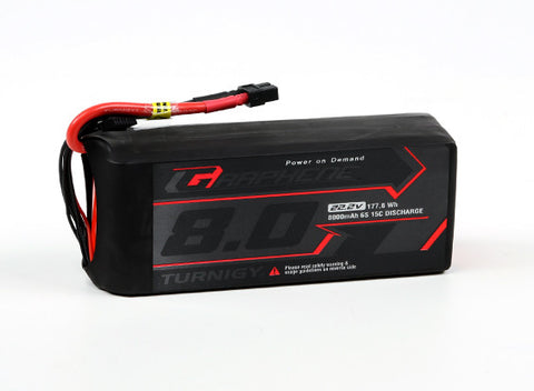 Turnigy Graphene Professional 8000mAh 6S 15C LiPo Pack w/XT60