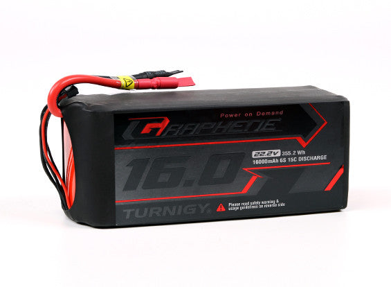 Turnigy Graphene Professional 16000mAh 6S 15C LiPo Pack w/5.5mm Bullet Connector
