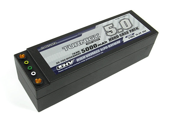 Turnigy LiHV 5000mAh 4S 15.2V 35C Hardcase Pack
