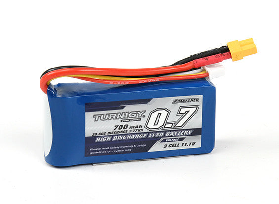 Turnigy 700mAh 3S 30C Lipo Pack (XT30)