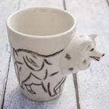 3D Hand Painted Animal Design Tea Coffee Ceramic Mugs