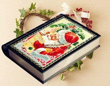 Christmas gift book shaped tin box