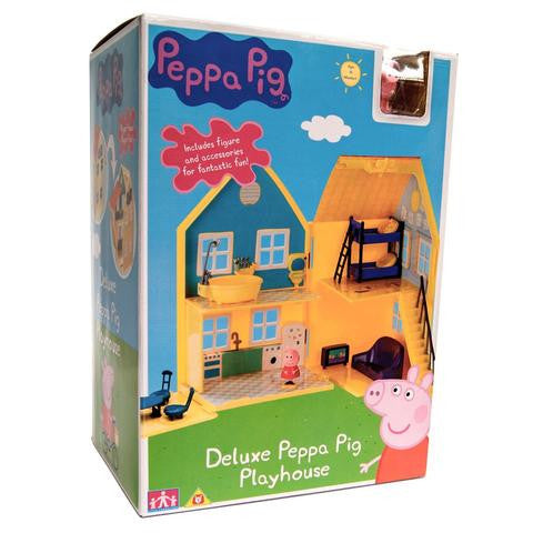 Peppa Pig Deluxe Playhouse with Peppa Pig Figure and Accessories