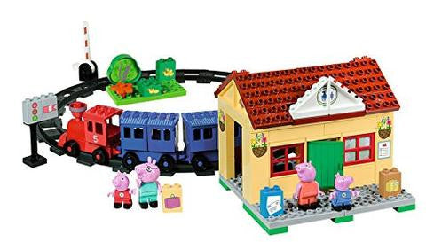 PlayBig Bloxx Peppa Pig Train Station Construction Set