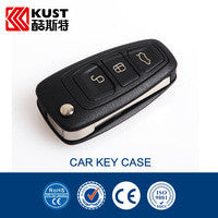 KUST 3 Buttons Flip Remote Folding Key Case For Focus 3 ABS Material Car Key Cover For Focus 3 Car Key Shell For Ford For Focus