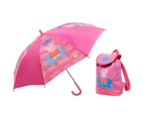 TradeMark Collections Peppa Pig Backpack and Umbrella