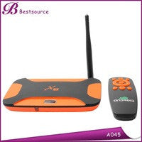 Quad core RK3188 tv box 2G+8G WIFI BT 2*USB internet Smart TV BOX Android