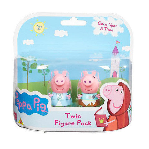 Character Options Peppa Pig Once Upon a Time Twin Figure Pack - Peppa Rags & Peppa Riches