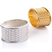 Wholesale fancy wedding metal napkin rings holder