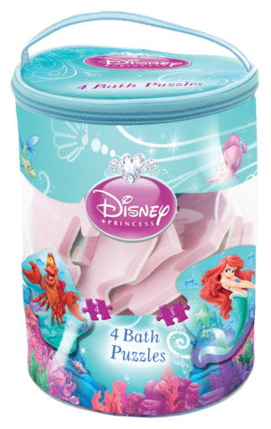 Jumbo Disney Princess Ariel Bath Time Puzzles (2/3/3/4)