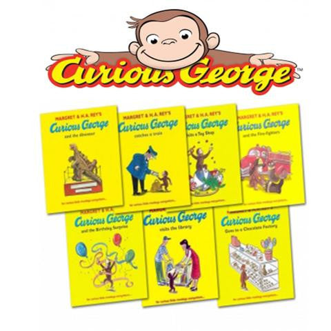 Curious George The Monkey Collection Margret Rey 7 Book Set