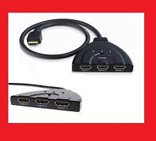 NEW 3 Port HDMI AUTO 1080P Switch Splitter Switcher HUB Box Cable LCD HDTV