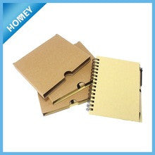 blank kraft paper cover spiral notebook wholesale