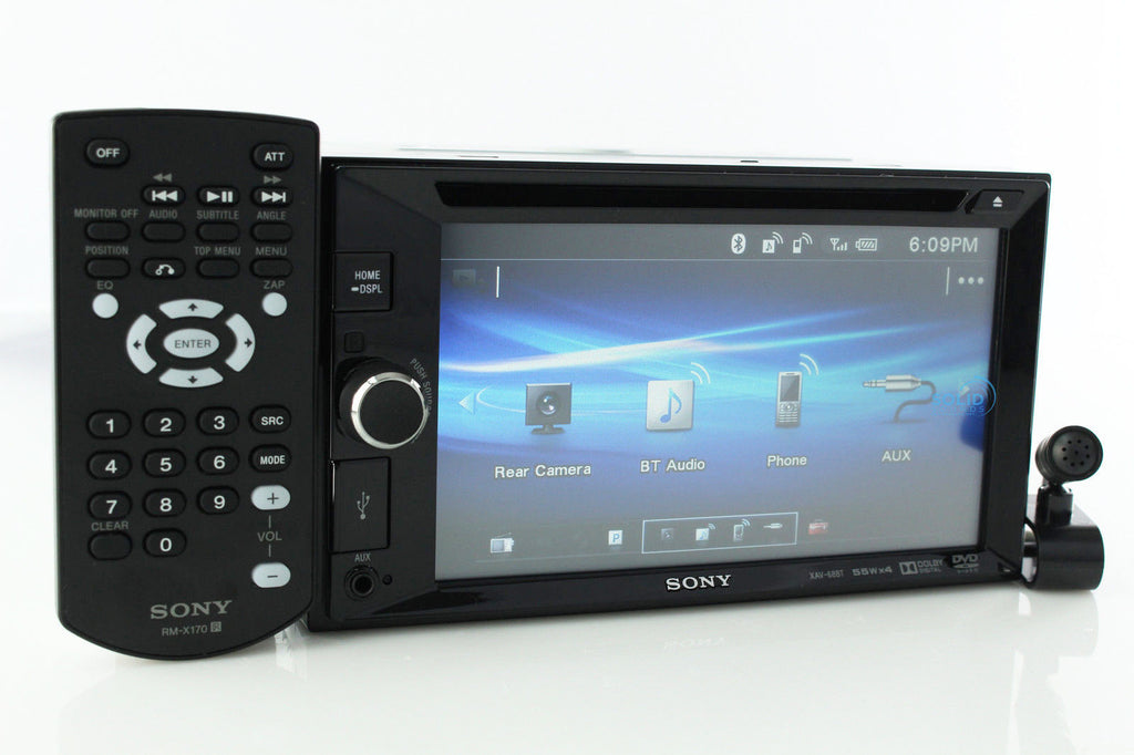 NEW Sony XAV-68BT 2 Din Bluetooth Car Stereo Touch In Dash DVD Player Car Radio