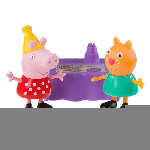 Jazwares Peppa Pig 3-inch Figure 2-Pack - Candy Cat Birthday