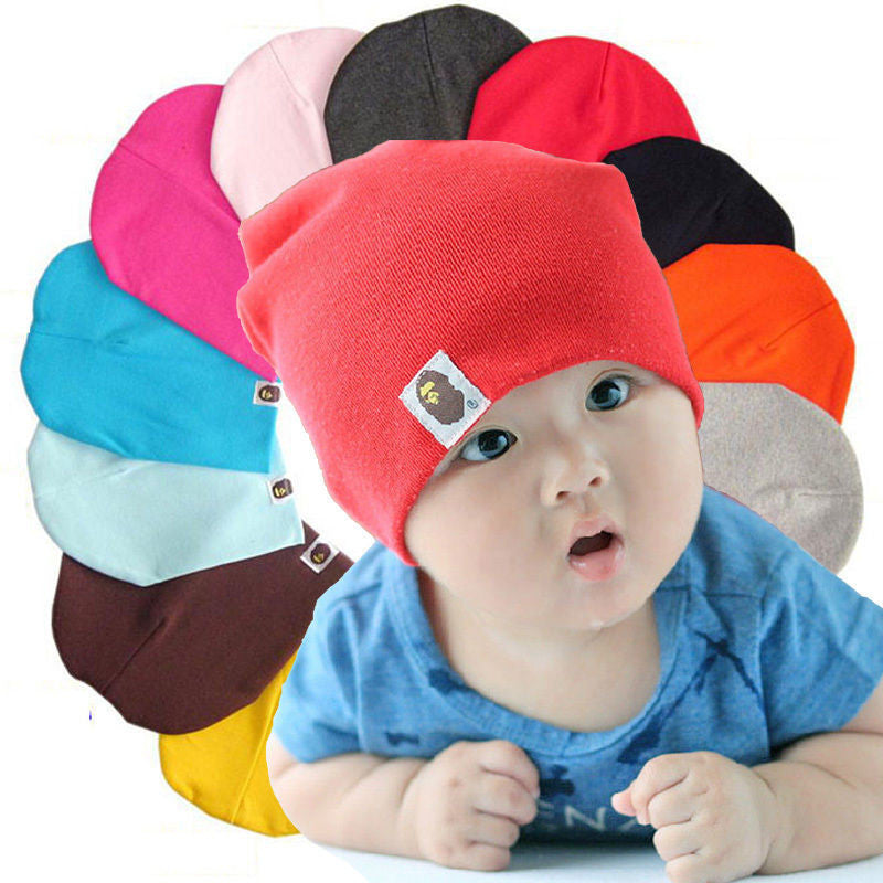 Baby Boys Girls Children Newborn Infant Toddler Kids Cotton Cute Hat Beanie Cap