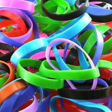 Silicone Wristbands lot Bracelets Wrist Band Bracelet Rubber Cuff Bangle