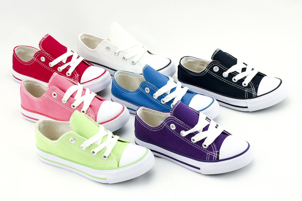 Kids Childrens Boys Girls Casual Canvas Shoes