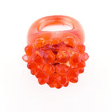 120 PCS LED Light Up Flashing Jelly Bumpy Rings Assorted Colors Fun Glow