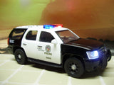 1:32 LAPD Los Angeles Chevy Tahoe working lights police car diecast