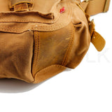 Men Vintage Style Canvas Leather Satchel School Military Shoulder Messenger Bag