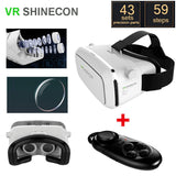 Universal 3D Virtual Reality VR SHINECON Game/Movie Cardboard Glasses+Gamepad w
