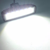 2pcs 6INCH 18W LED WORK LIGHT BAR 4WD Spot Beam Offroad Driving Fog Lamp ATV SUV